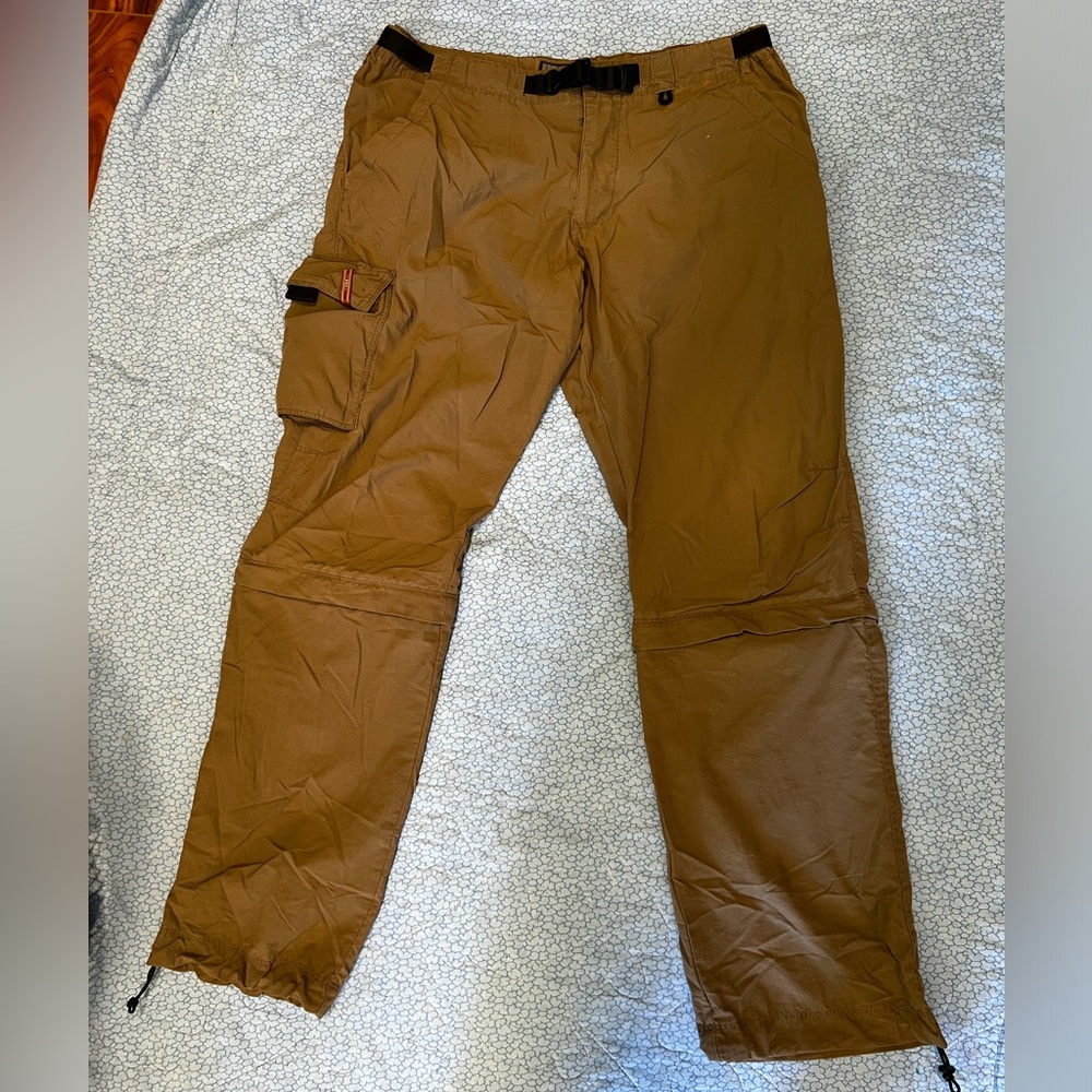 Vintage REI Brown Convertible Cargo Hiking Pants Women’s Size Small